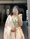 Lnb1021 Georgette Floral Print Lehenga With Blouse Dupatta Exporters In India